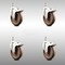 Service Caster 5 Inch 316SS High Temp Glass Filled Nylon 1/2 Inch Stem Caster Set Lock Brake SCC SCC-SS316TSTTL20S514-GFNSHT-121315-4 - alternate 1
